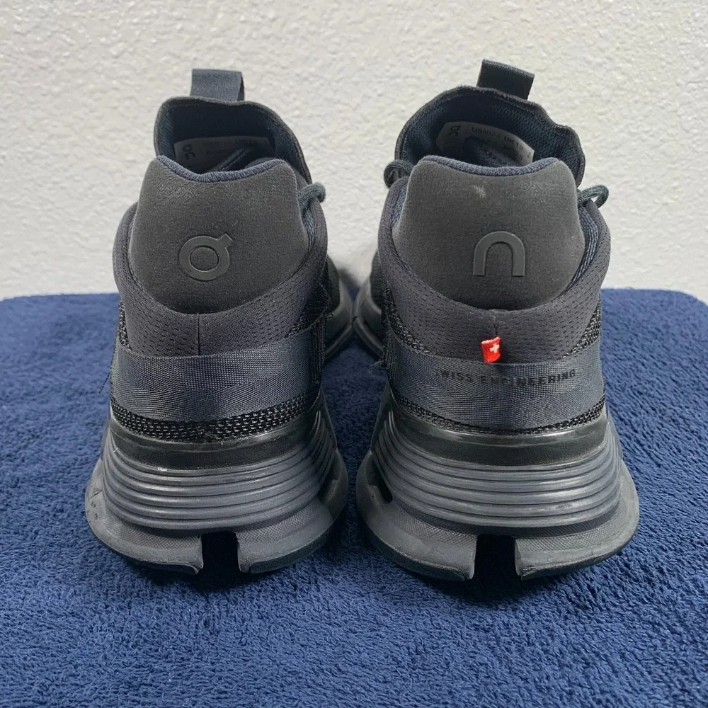 On Cloudnova 2 Mens Size 12.5 Black Shoes Training Sneakers Gym